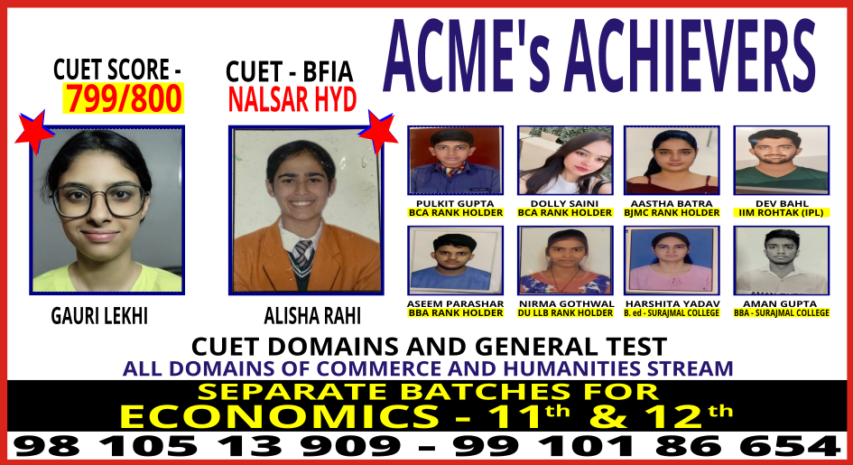 Acme Entrance Expert Results